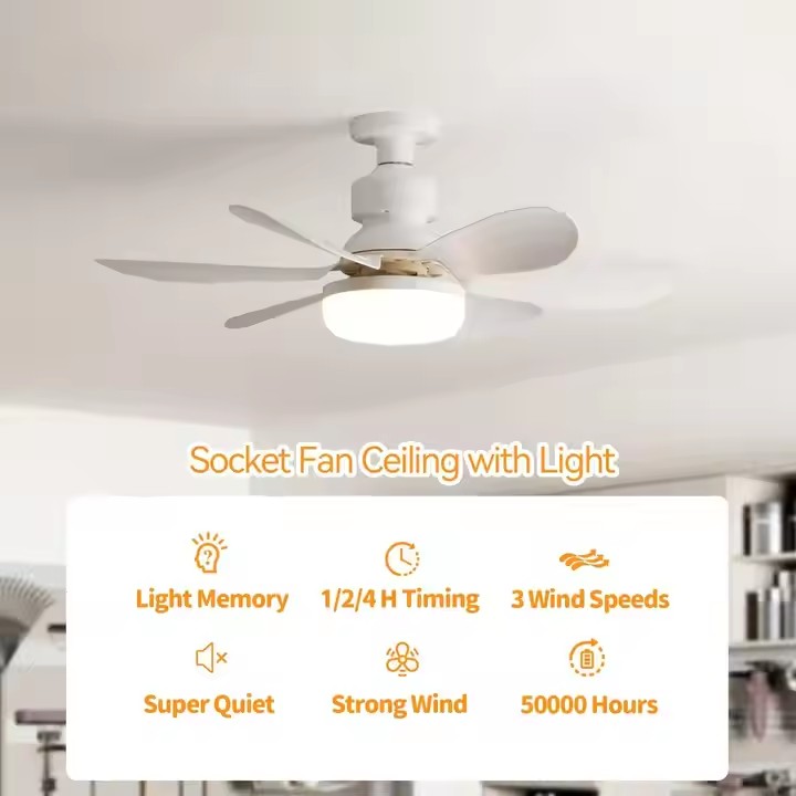 Mini Socket Ceiling Fan